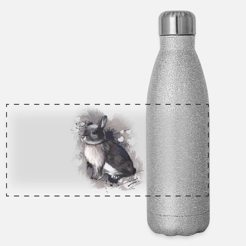 Lapin lapin Gourde isotherme panoramique pailletée 500 ml