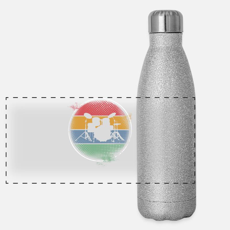 Drums Panoramic Glitter Thermal Bottle 500 ml