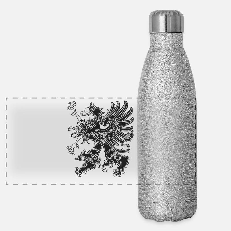 Vorpommern Greif Panorama Glitzer Isolierflasche 500 ml