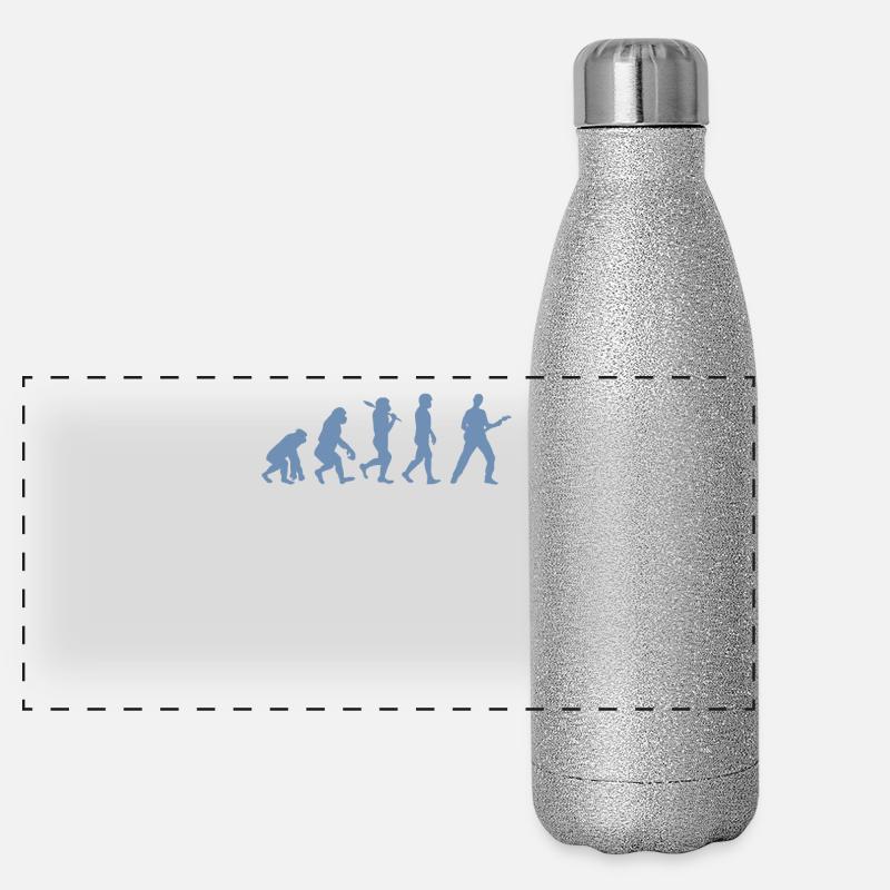 Evolution Guitar Bassist Panoramic Glitter Thermal Bottle 500 ml
