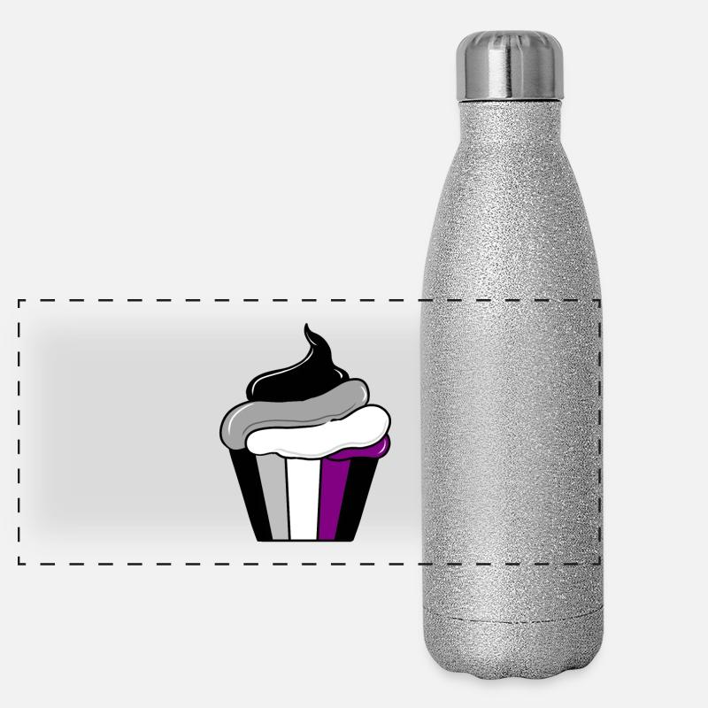 Ace Pride cupcake Panoramic Glitter Thermal Bottle 500 ml