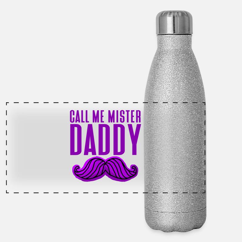 Nennen Sie mich Mister Daddy Panorama Glitzer Isolierflasche 500 ml