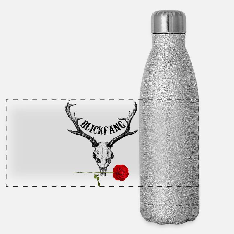 BLICKFANG Wild Rose hell Panorama Glitzer Isolierflasche 500 ml