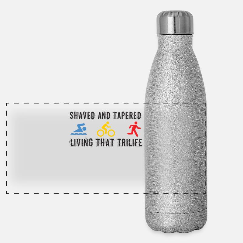 Rasé et effilé Vivant cette trivie Gourde isotherme panoramique pailletée 500 ml