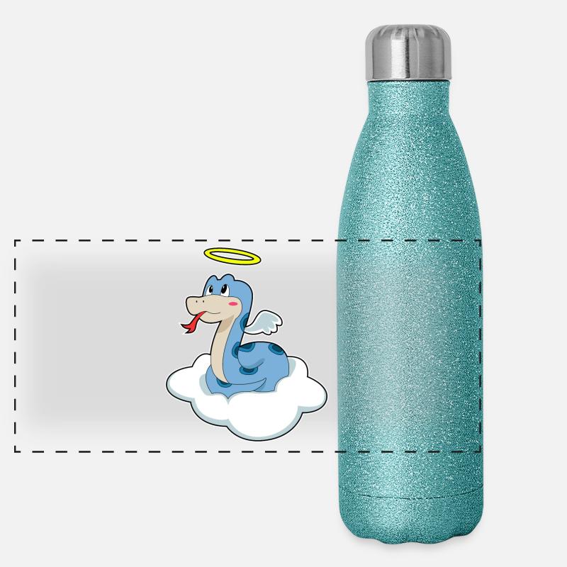 Nuage de serpent Gourde isotherme panoramique pailletée 500 ml