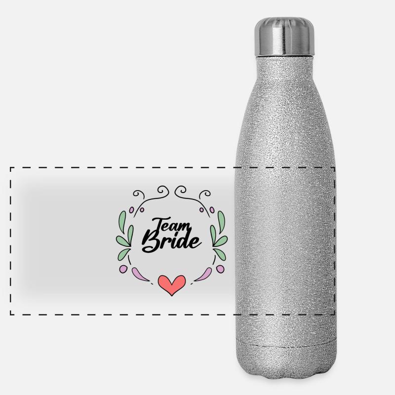 Team Bride Panoramic Glitter Thermal Bottle 500 ml