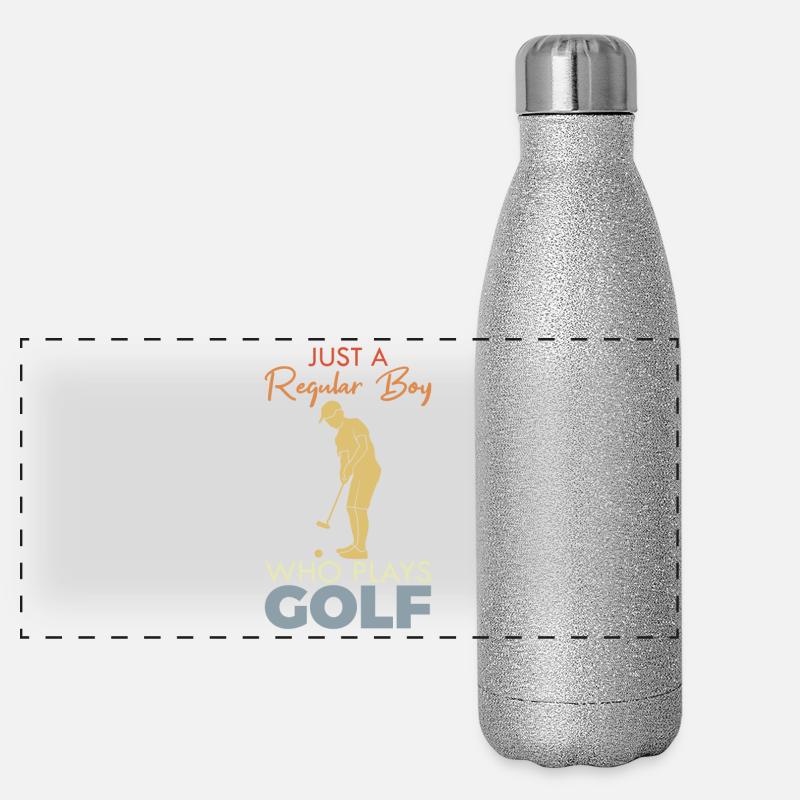 Garçon de golf Gourde isotherme panoramique pailletée 500 ml