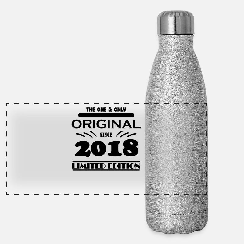 2018 - Année de construction 2018 - Millésime 2018 Gourde isotherme panoramique pailletée 500 ml