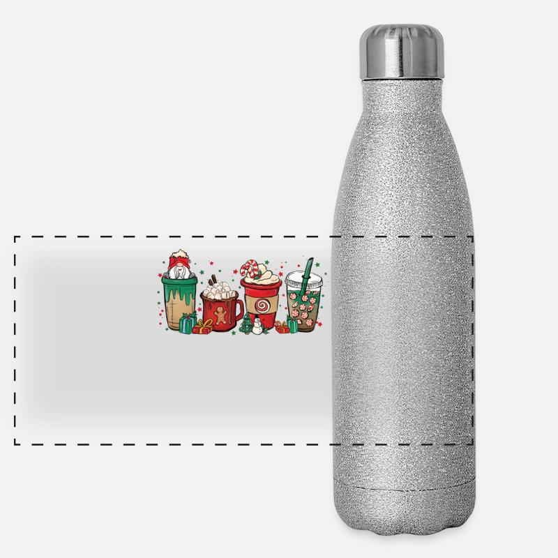 Tasse au chocolat de Noël Gourde isotherme panoramique pailletée 500 ml