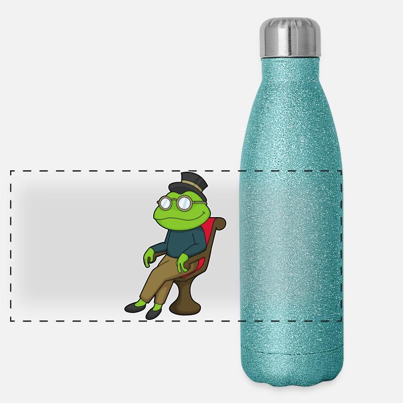 Chaise Frog Gourde isotherme panoramique pailletée 500 ml