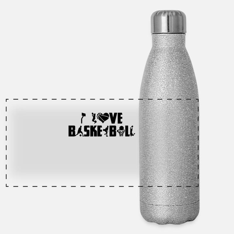 Basket-ball Gourde isotherme panoramique pailletée 500 ml