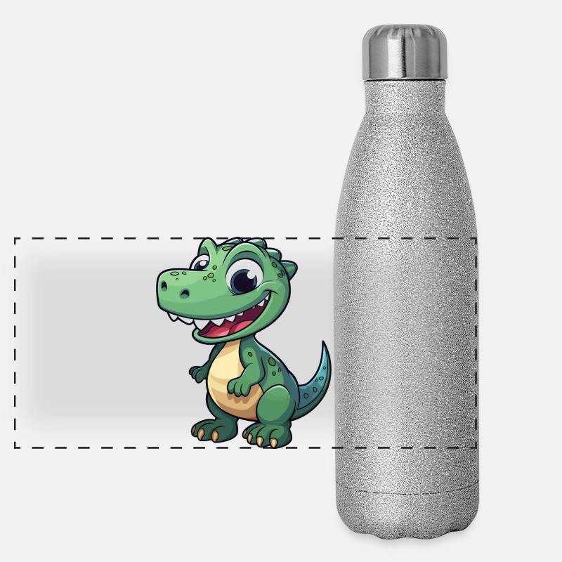 Dino Gourde isotherme panoramique pailletée 500 ml