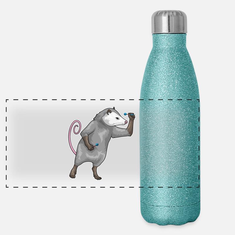 Fléchette Marsupiale Fléchette Fléchette Gourde isotherme panoramique pailletée 500 ml