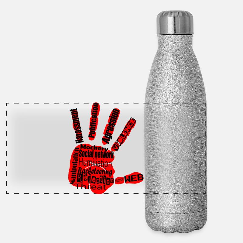 Against Harassment Panoramic Glitter Thermal Bottle 500 ml