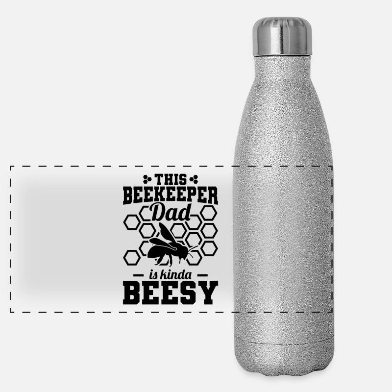 Beekeeper dad is diligent as a bee Panoramic Glitter Thermal Bottle 500 ml