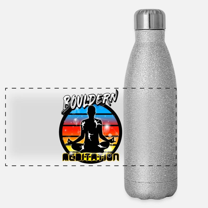 Bouldern Panorama Glitzer Isolierflasche 500 ml