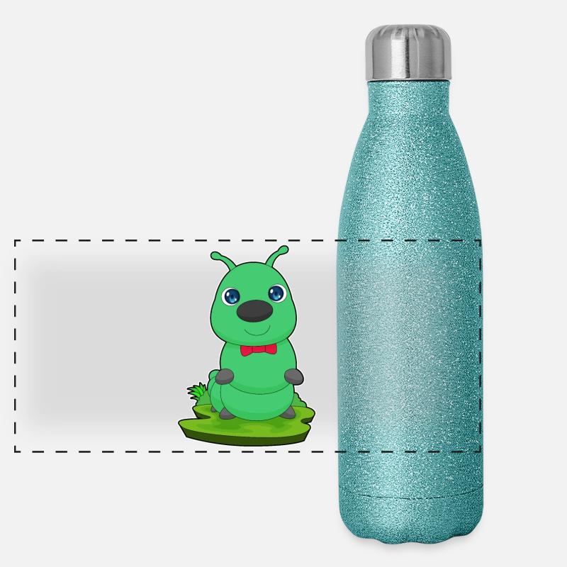 Boucle de chenille Gourde isotherme panoramique pailletée 500 ml