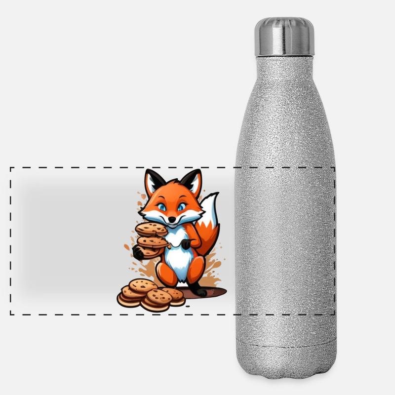 Fox & Cookie Delight Panorama Glitzer Isolierflasche 500 ml