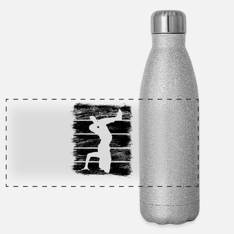 Croquis de breakdancer Gourde isotherme panoramique pailletée 500 ml