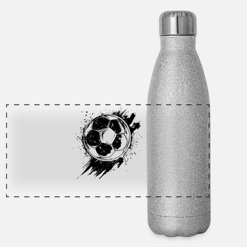 Soccer Panoramic Glitter Thermal Bottle 500 ml