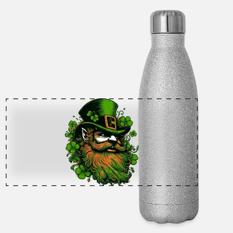 Leprechaun Ireland Panoramic Glitter Thermal Bottle 500 ml