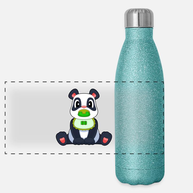 Tétine pour bébé Panda Gourde isotherme panoramique pailletée 500 ml