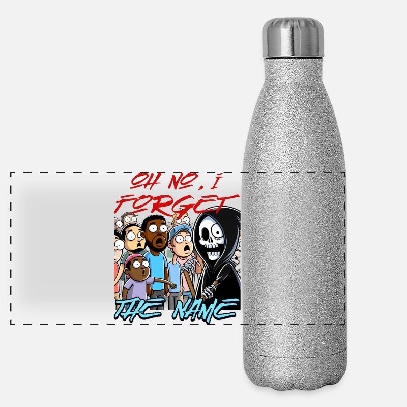 Grim Reaper in Meme Mob Panoramic Glitter Thermal Bottle 500 ml