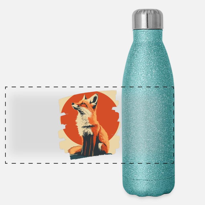 Fuchs Panorama Glitzer Isolierflasche 500 ml