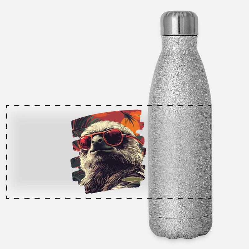 Sloth Panoramic Glitter Thermal Bottle 500 ml