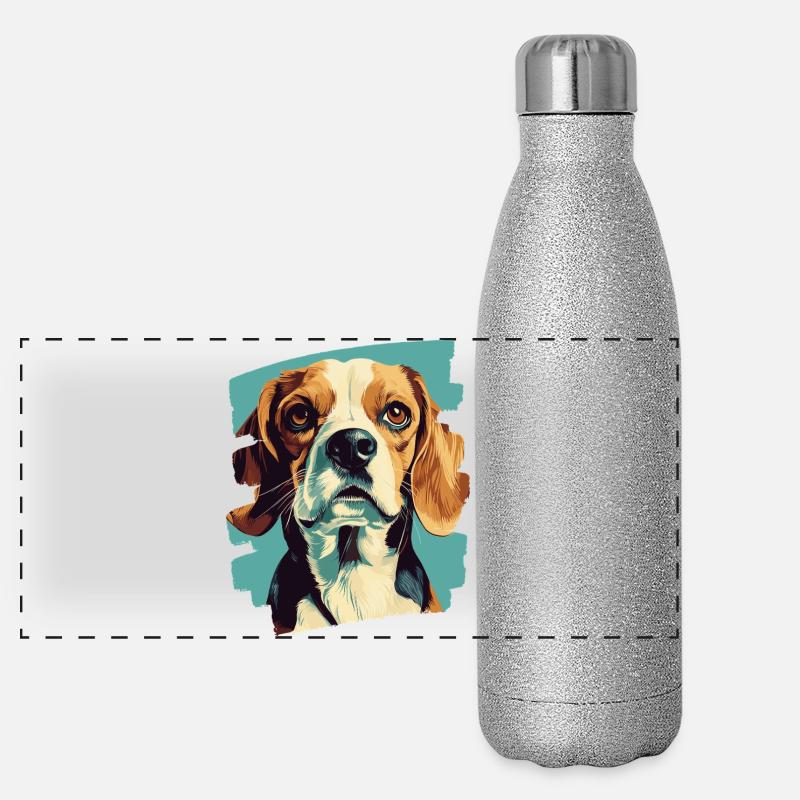 Beagle Gourde isotherme panoramique pailletée 500 ml