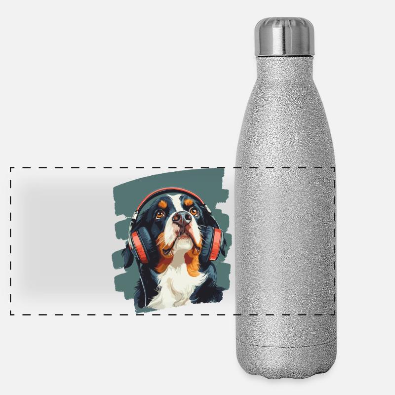Entlebucher Mountain Dog Panoramic Glitter Thermal Bottle 500 ml
