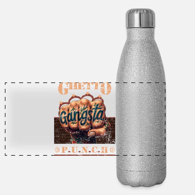 Ghetto Punch Gourde isotherme panoramique pailletée 500 ml