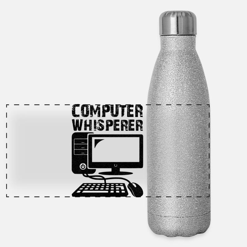 Chuchoteur d’ordinateur Gourde isotherme panoramique pailletée 500 ml