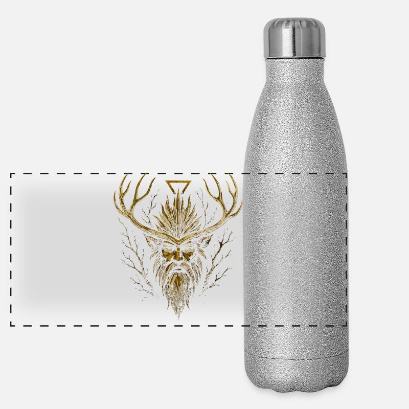 Leshy | Erdelement Waldwächter Panorama Glitzer Isolierflasche 500 ml