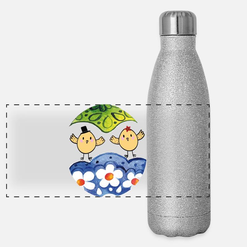 Happy Easter Panoramic Glitter Thermal Bottle 500 ml