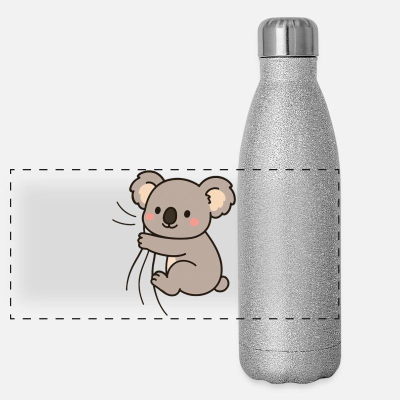 Lieber kleiner Koala Panorama Glitzer Isolierflasche 500 ml