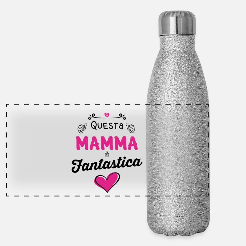 Mamma fantastica Borraccia termica panoramica glitter 500 ml