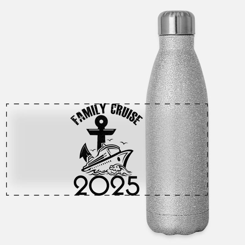Croisière famille 2025 Gourde isotherme panoramique pailletée 500 ml