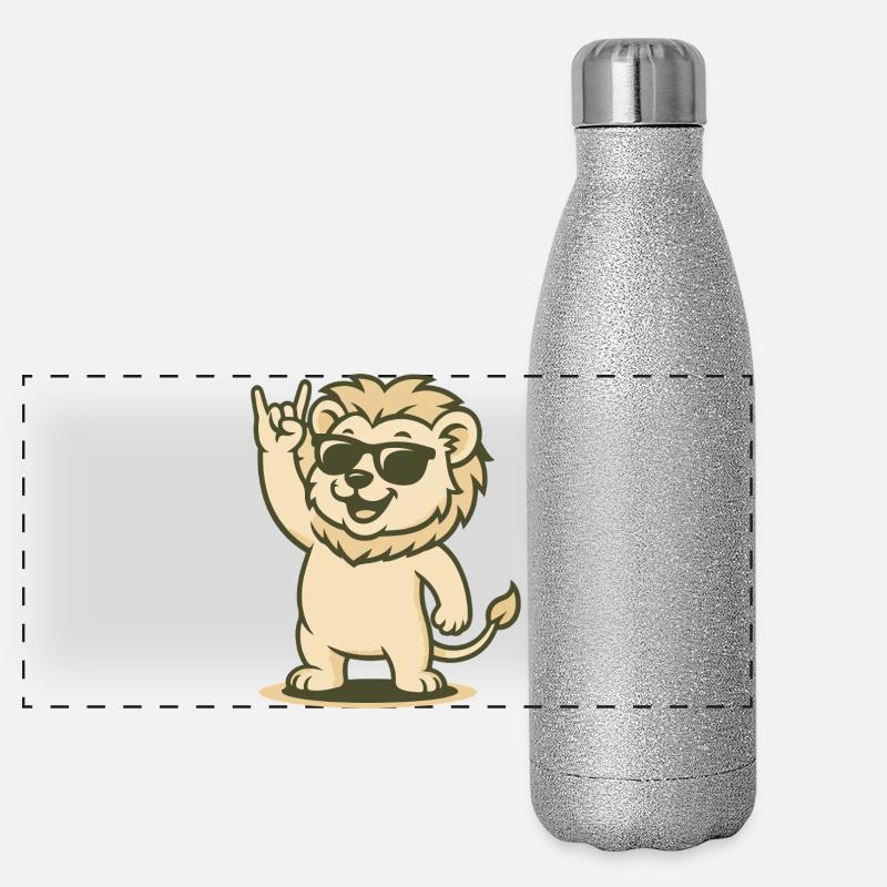 Rock 'n' Roar Gourde isotherme panoramique pailletée 500 ml