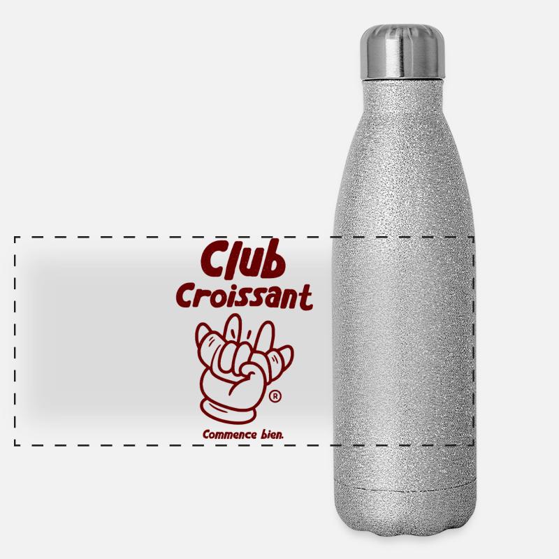 Club Croissant Panorama Glitzer Isolierflasche 500 ml