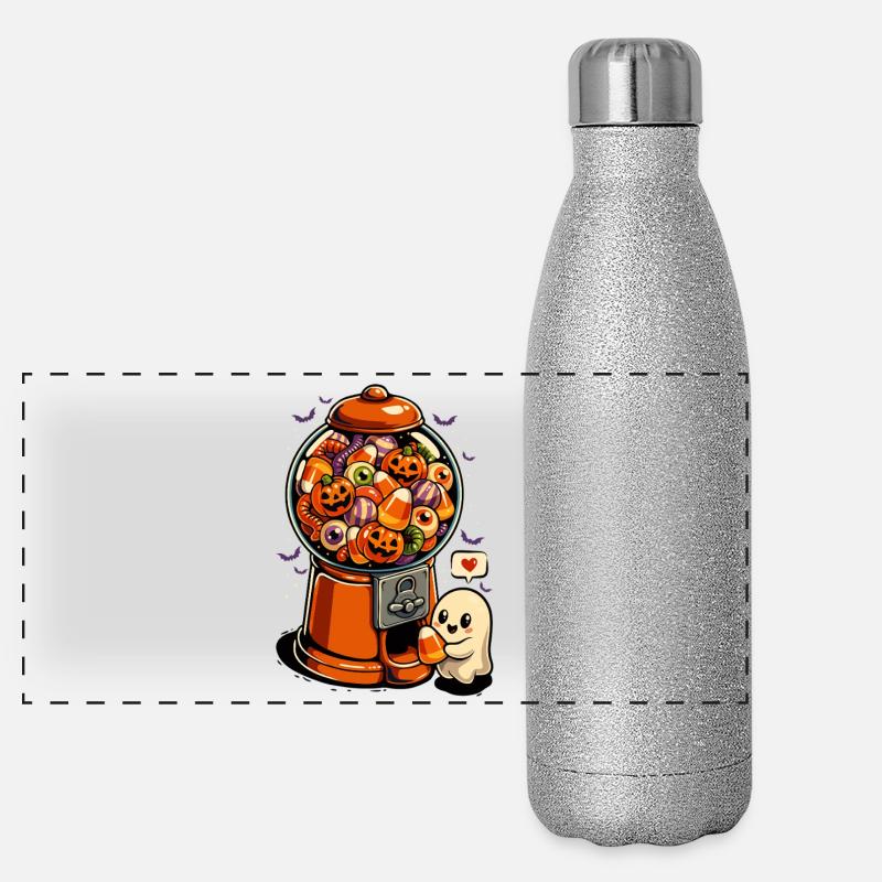 Gumball - Halloween Candy Ghost Panoramic Glitter Thermal Bottle 500 ml