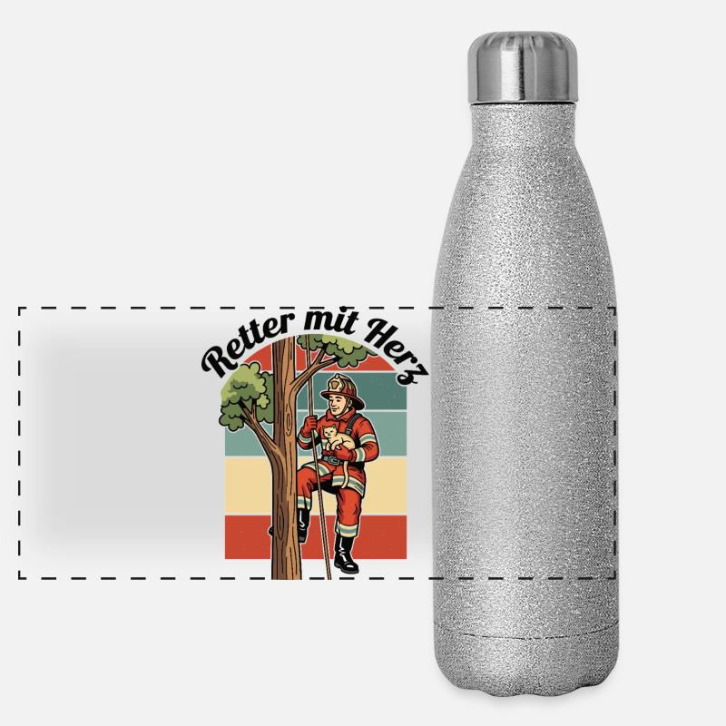 Sauveur de cœur Gourde isotherme panoramique pailletée 500 ml