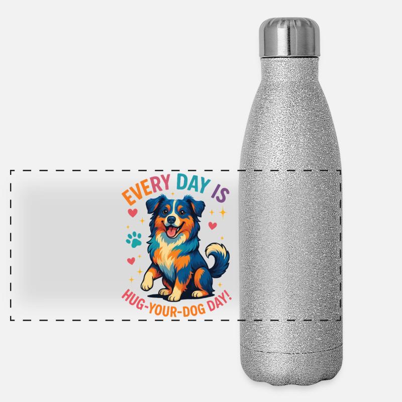 Berger australien Gourde isotherme panoramique pailletée 500 ml