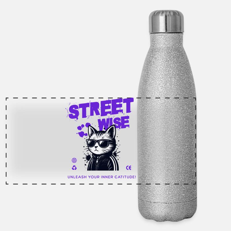Chatours and Urban Style Panoramic Glitter Thermal Bottle 500 ml