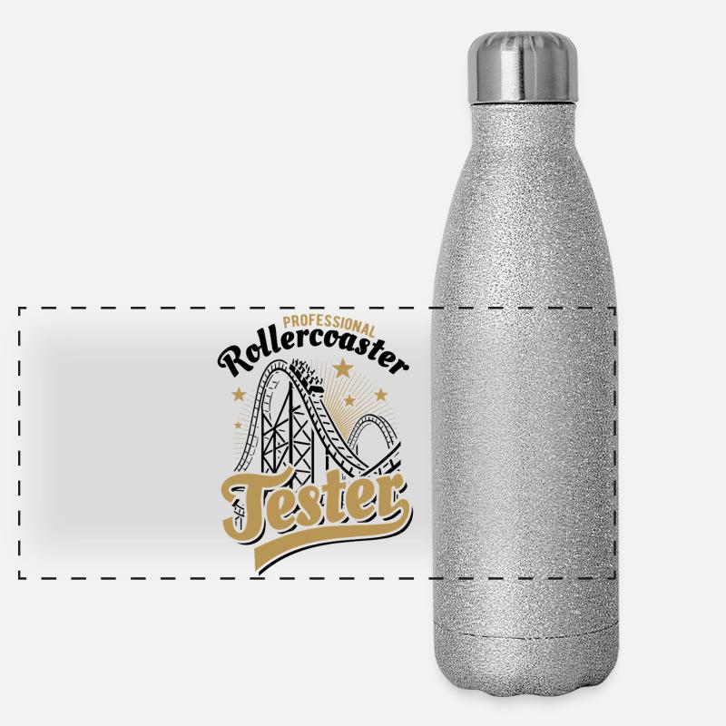 Professional Rollercoaster Tester Panorama Glitzer Isolierflasche 500 ml