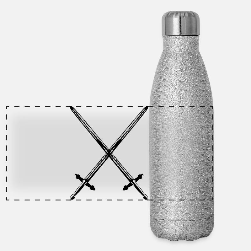 Épées de chevalier Gourde isotherme panoramique pailletée 500 ml