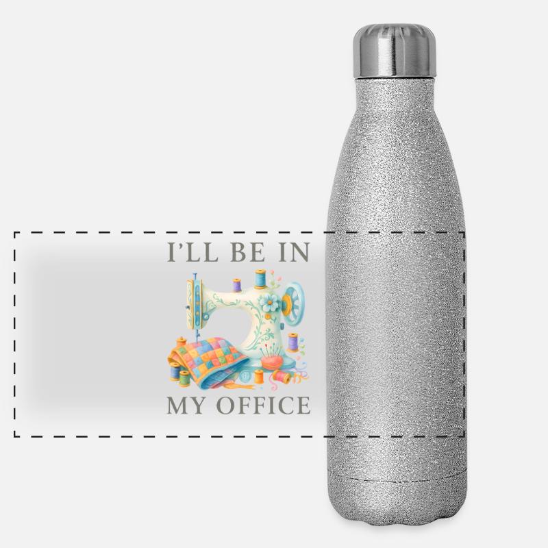 Je serai dans mon bureau pour concevoir une machine à coudre Gourde isotherme panoramique pailletée 500 ml