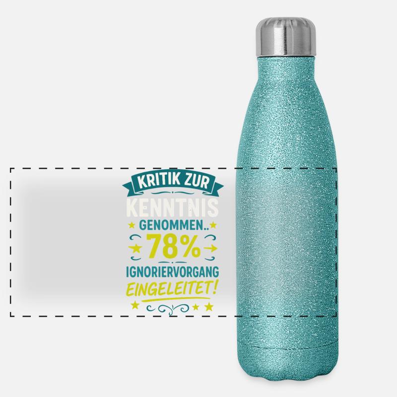 Critique notée - ignorer le processus Gourde isotherme panoramique pailletée 500 ml