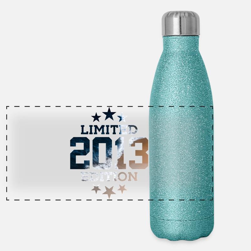 LIMITED EDITION 2013 13. GEBURTSTAG Panorama Glitzer Isolierflasche 500 ml