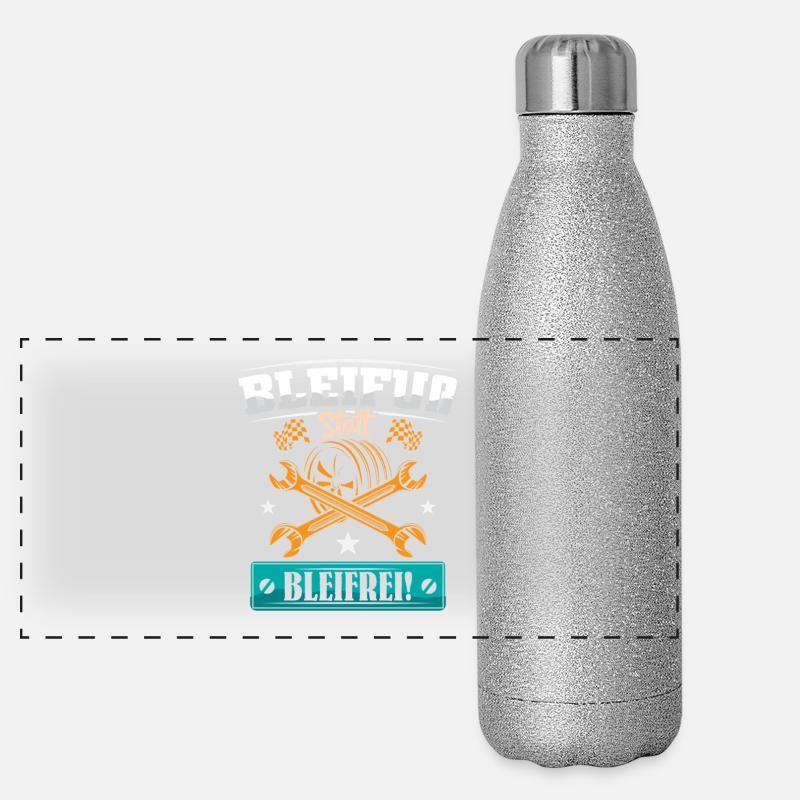 Auto Tuner Tuning Kfz Werkstatt Mechaniker Spruch Panorama Glitzer Isolierflasche 500 ml